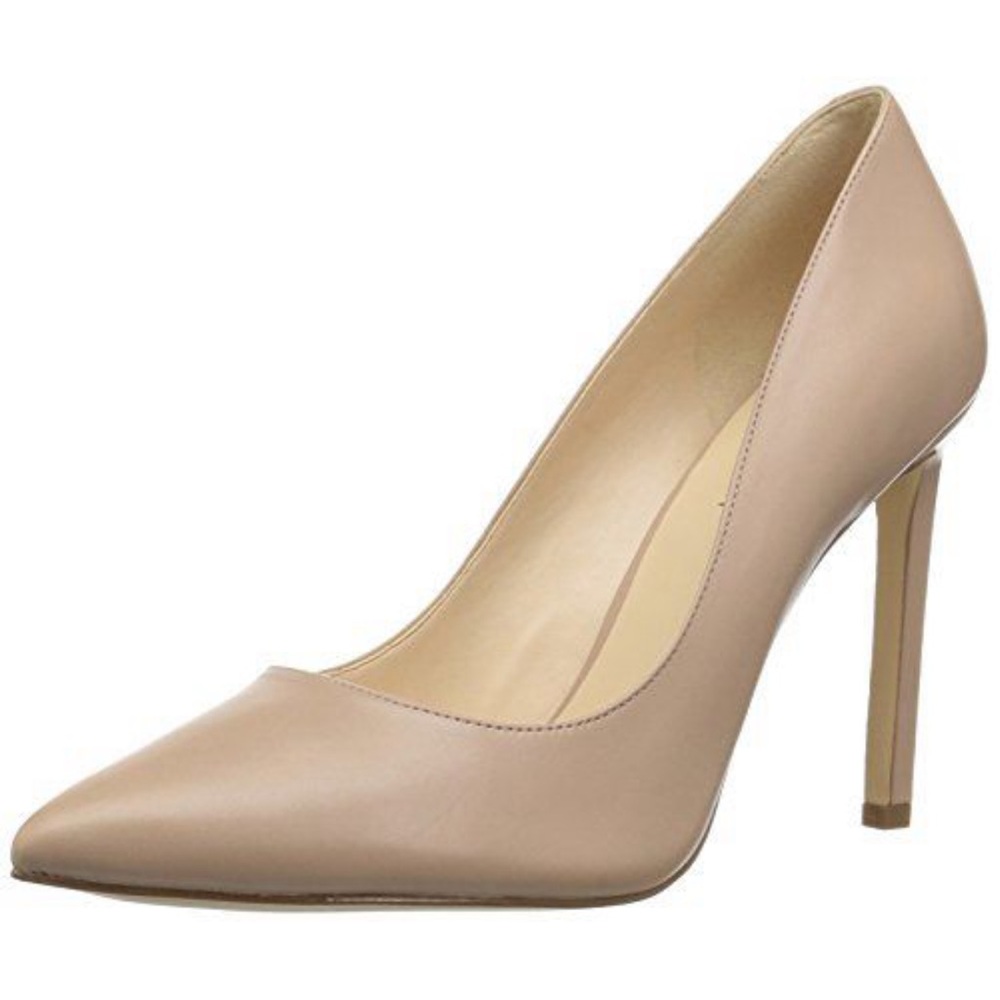 Nine West Women's Tatiana Pump, Natural Leather, 8.5- New